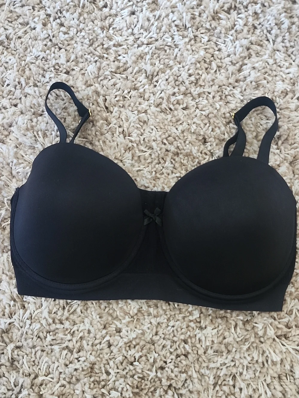Black Seamless T-Shirt Bra - Women Intimates
